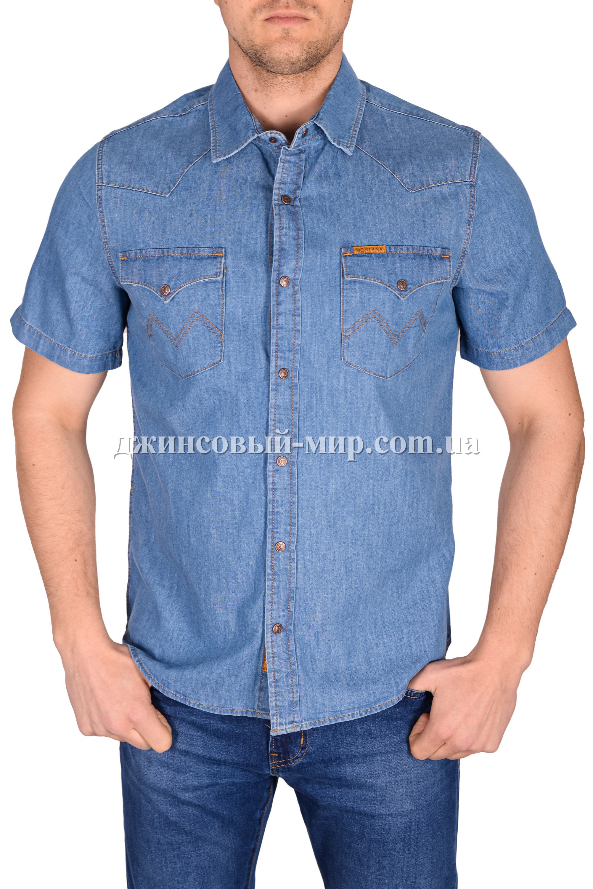 Мужская Джинсовая Рубашка Montana