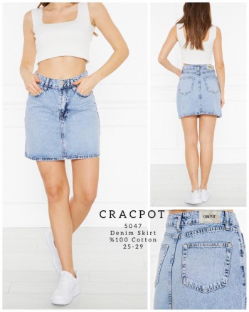 Женская Джинсовая Юбка Cracpot