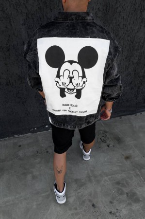 Мужской Джинсовый Пиджак Black Island