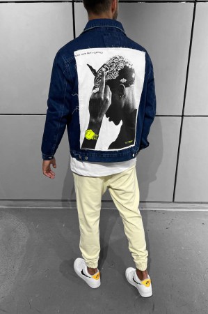 Мужской Джинсовый Пиджак Black Island