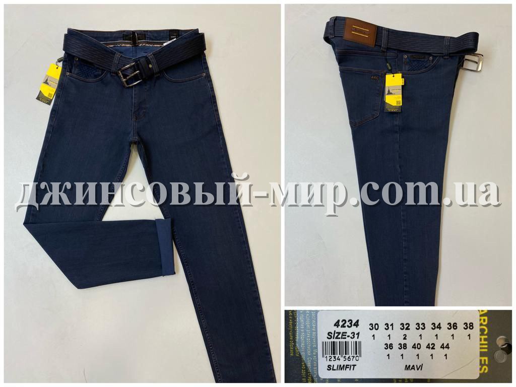 Мужские Джинсы Archiles ( Большие размеры) 34 длина