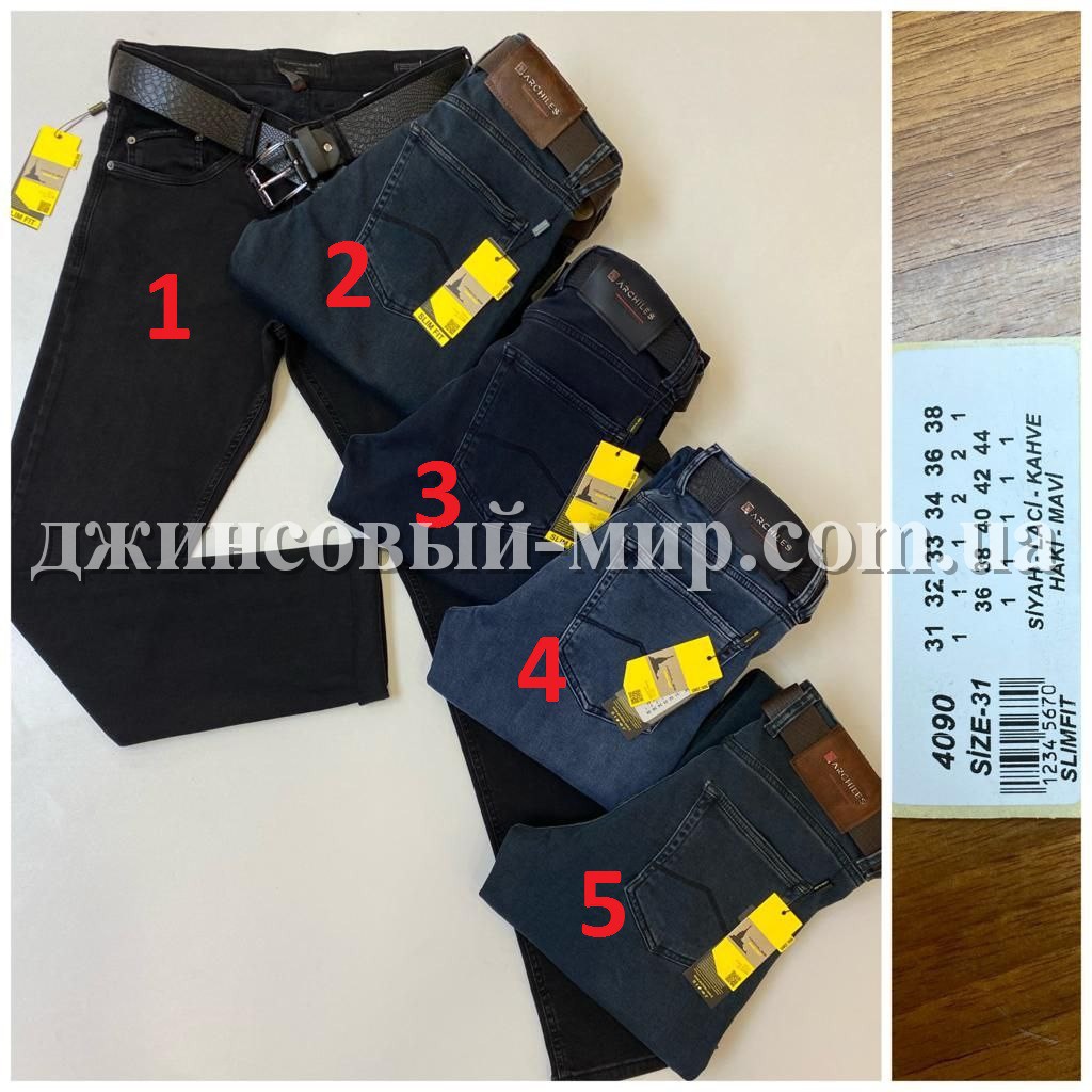 Мужские Джинсы Archiles (Большие размеры) 34 длина