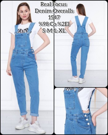 Женский Джинсовый Комбинезон Real Focus