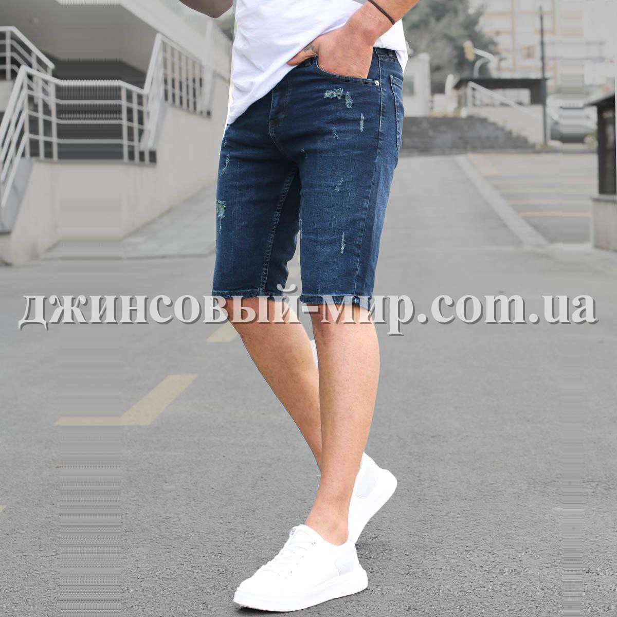 Мужские Джинсовые Бриджи Madmext