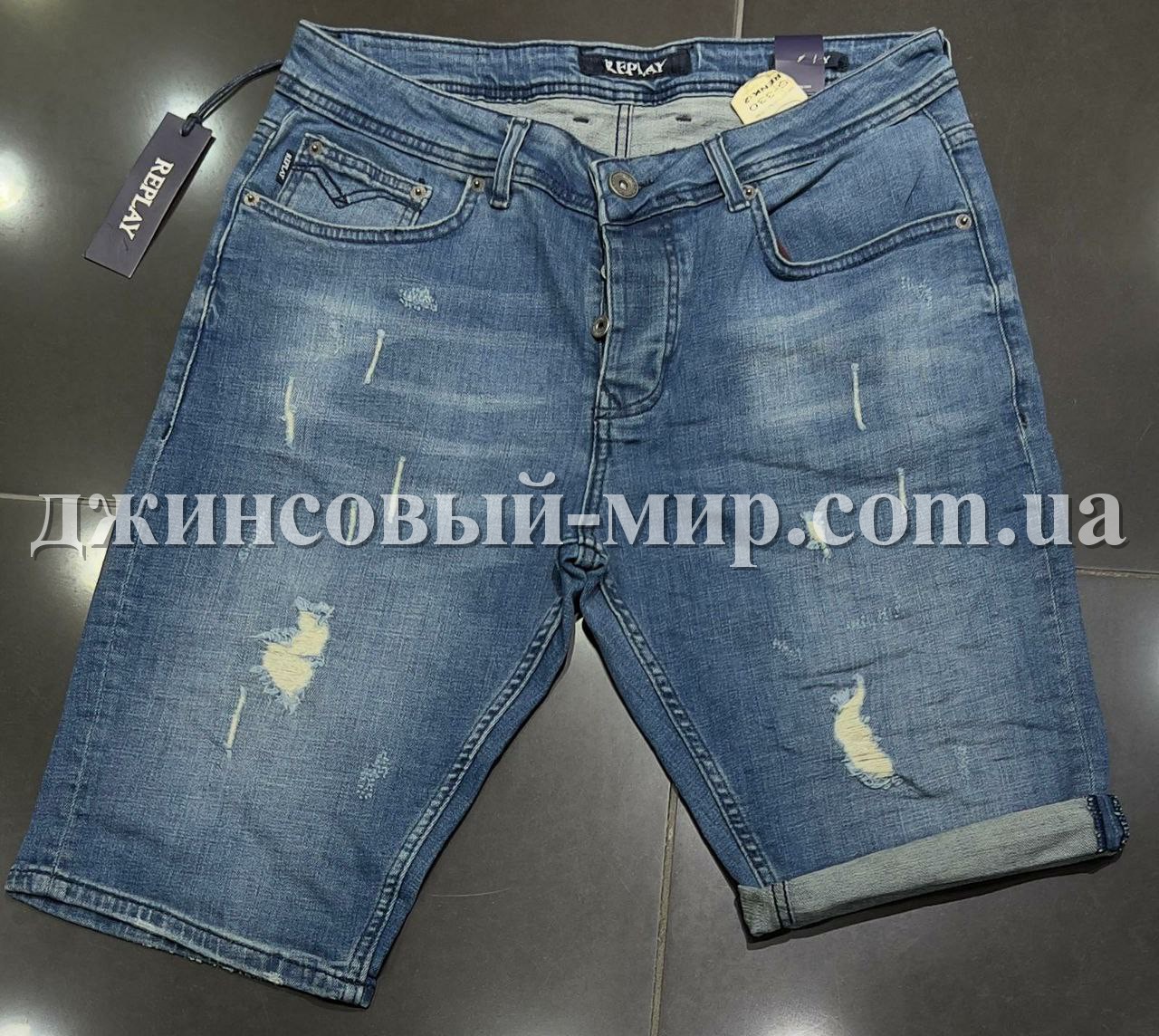 Мужские Джинсовые Шорты Replay