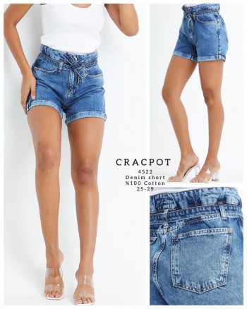 Женские Джинсовые Шорты Cracpot