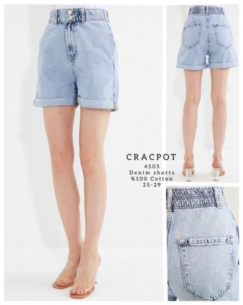 Женские Джинсовые Шорты Cracpot
