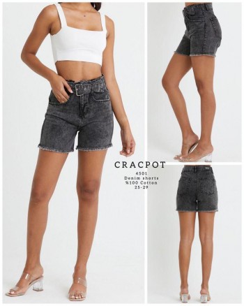 Женские Джинсовые Шорты Cracpot