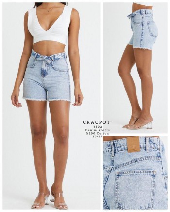 Женские Джинсовые Шорты Cracpot