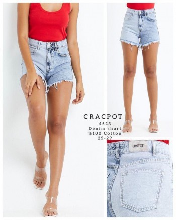 Женские Джинсовые Шорты Cracpot