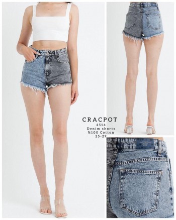 Женские Джинсовые Шорты Cracpot