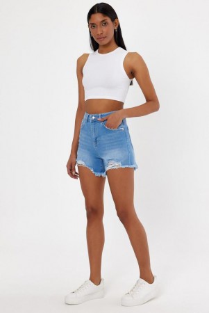 Женские Джинсовые Шорты Raw