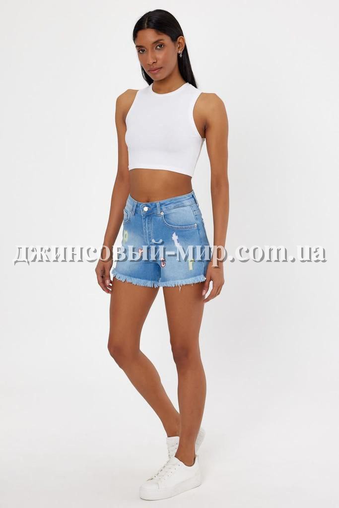Женские Джинсовые Шорты Raw