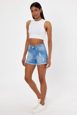 Женские Джинсовые Шорты Raw