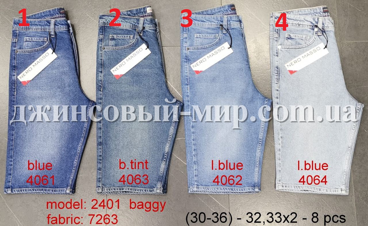 Мужские Джинсовые Шорты Nero Masso