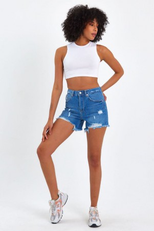 Женские Джинсовые Шорты Raw