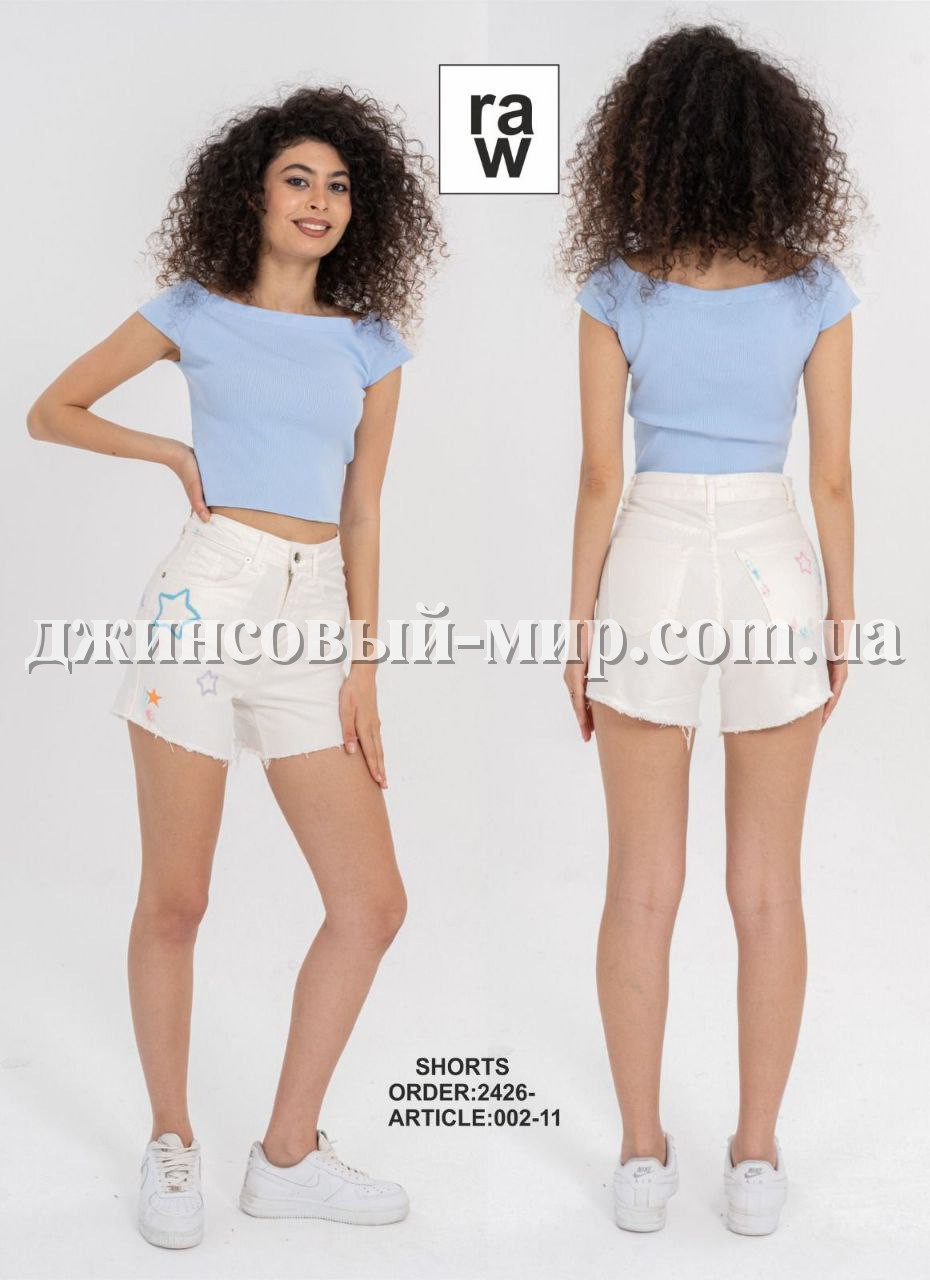 Женские Джинсовые Шорты Raw