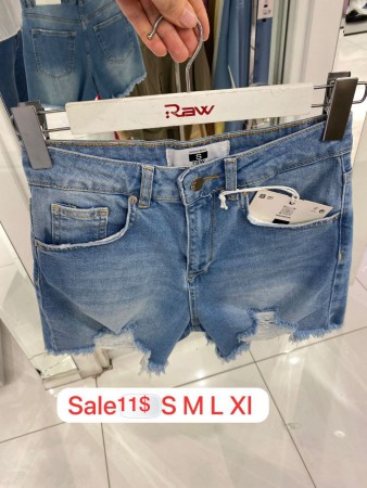 Женские Джинсовые Шорты Raw