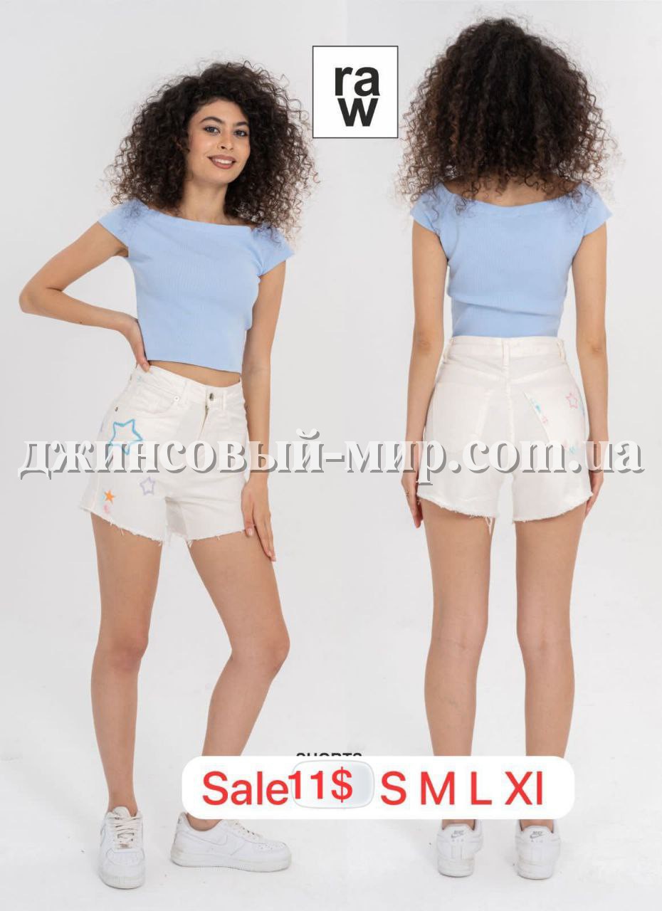 Женские Джинсовые Шорты Raw