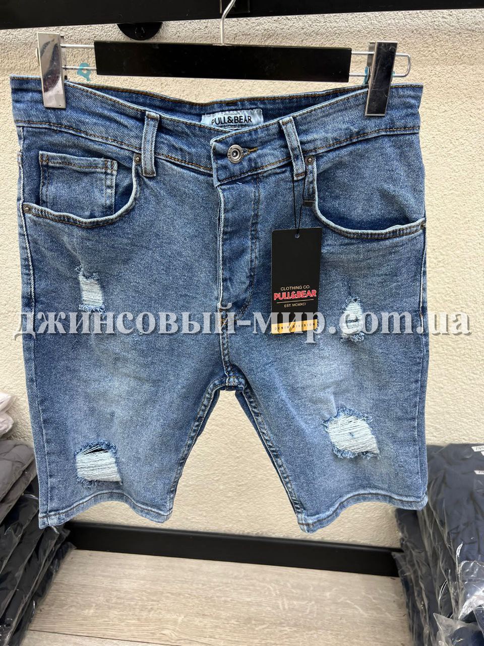 Мужские Джинсовые Шорты Pull&Bear