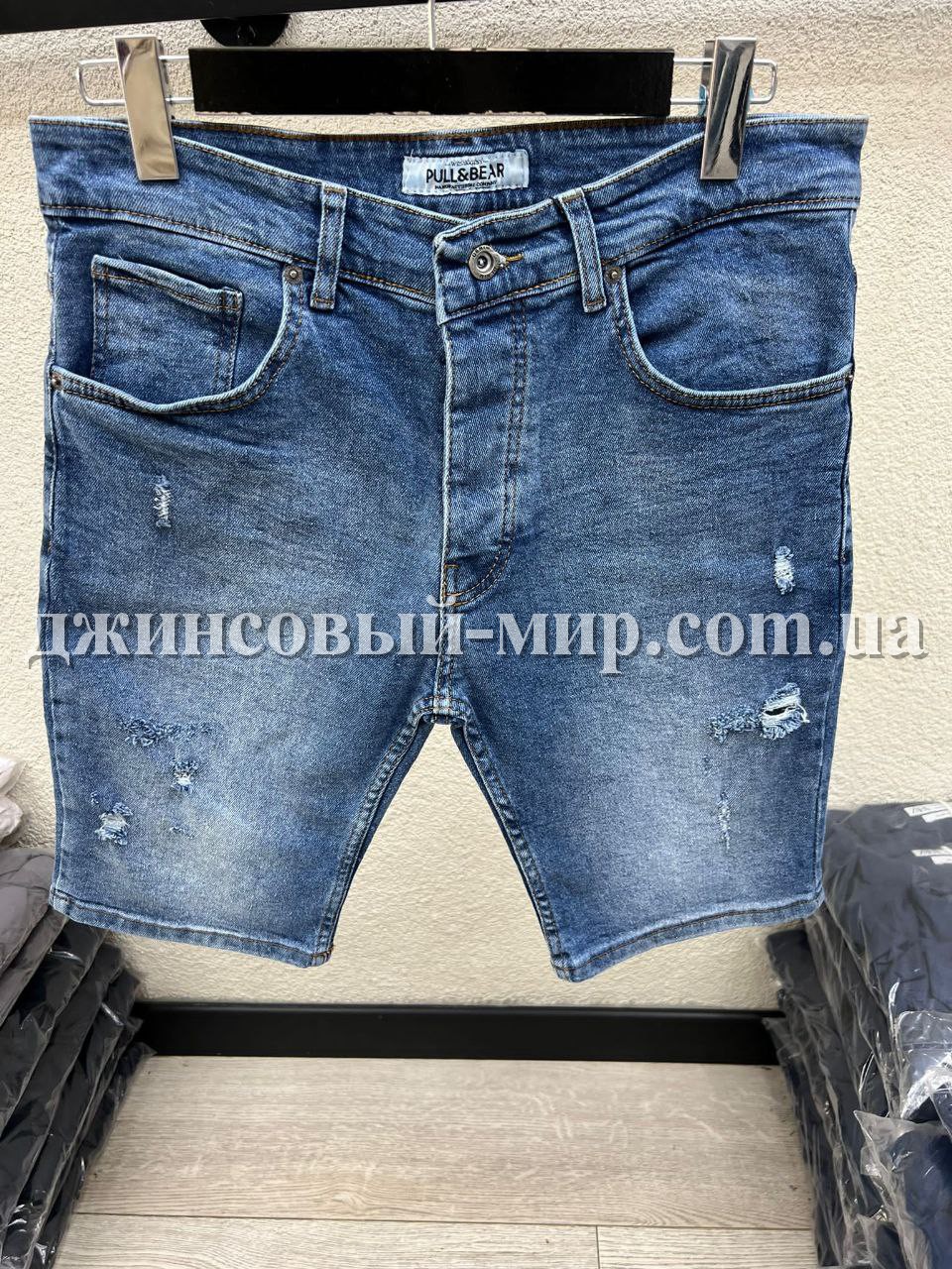 Мужские Джинсовые Шорты Pull&Bear