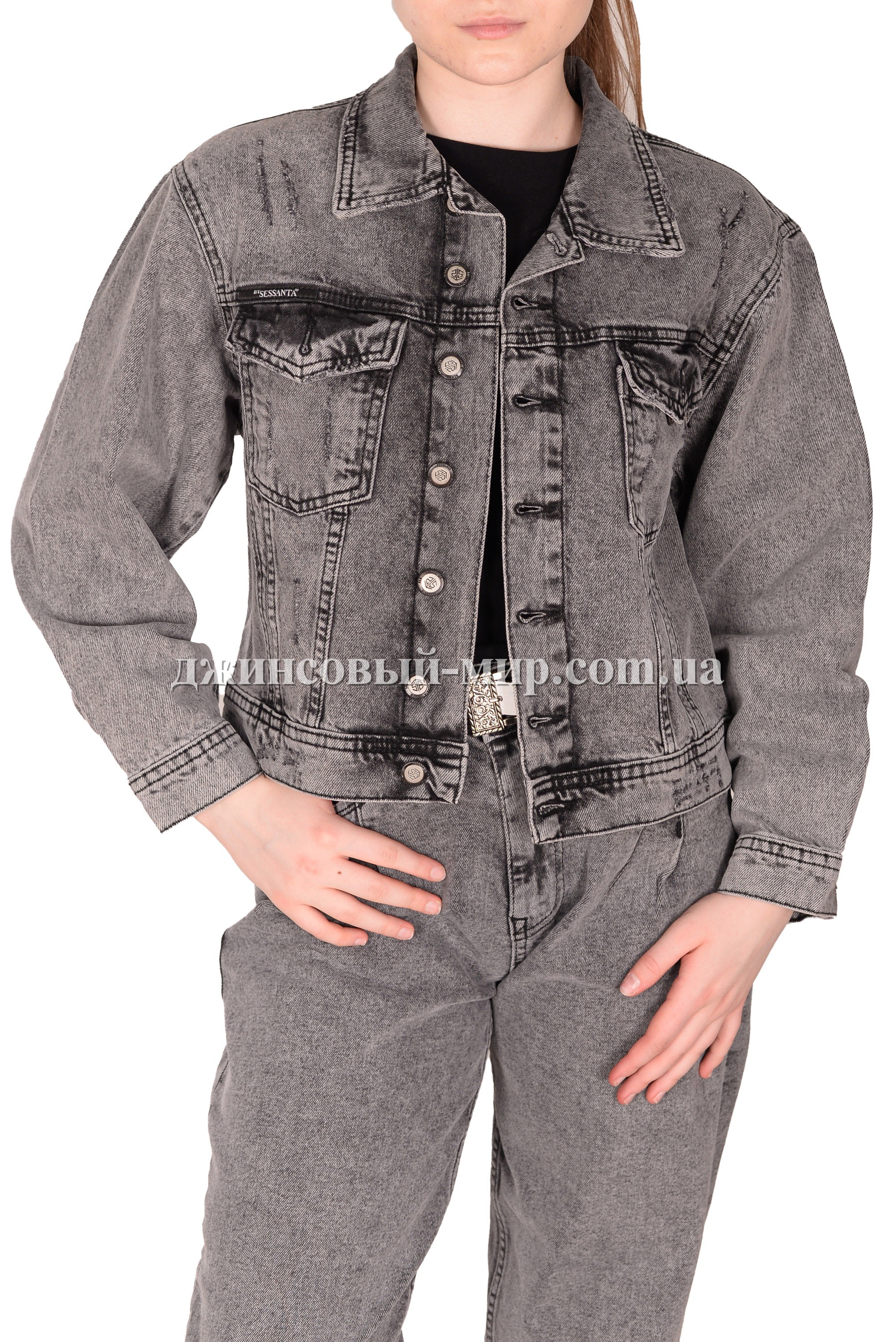 Женский Джинсовый Пиджак Sessanta