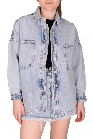 Женская Джинсовая Рубашка Cracpot