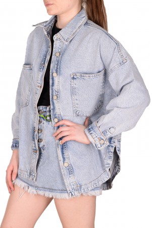 Женская Джинсовая Рубашка Cracpot