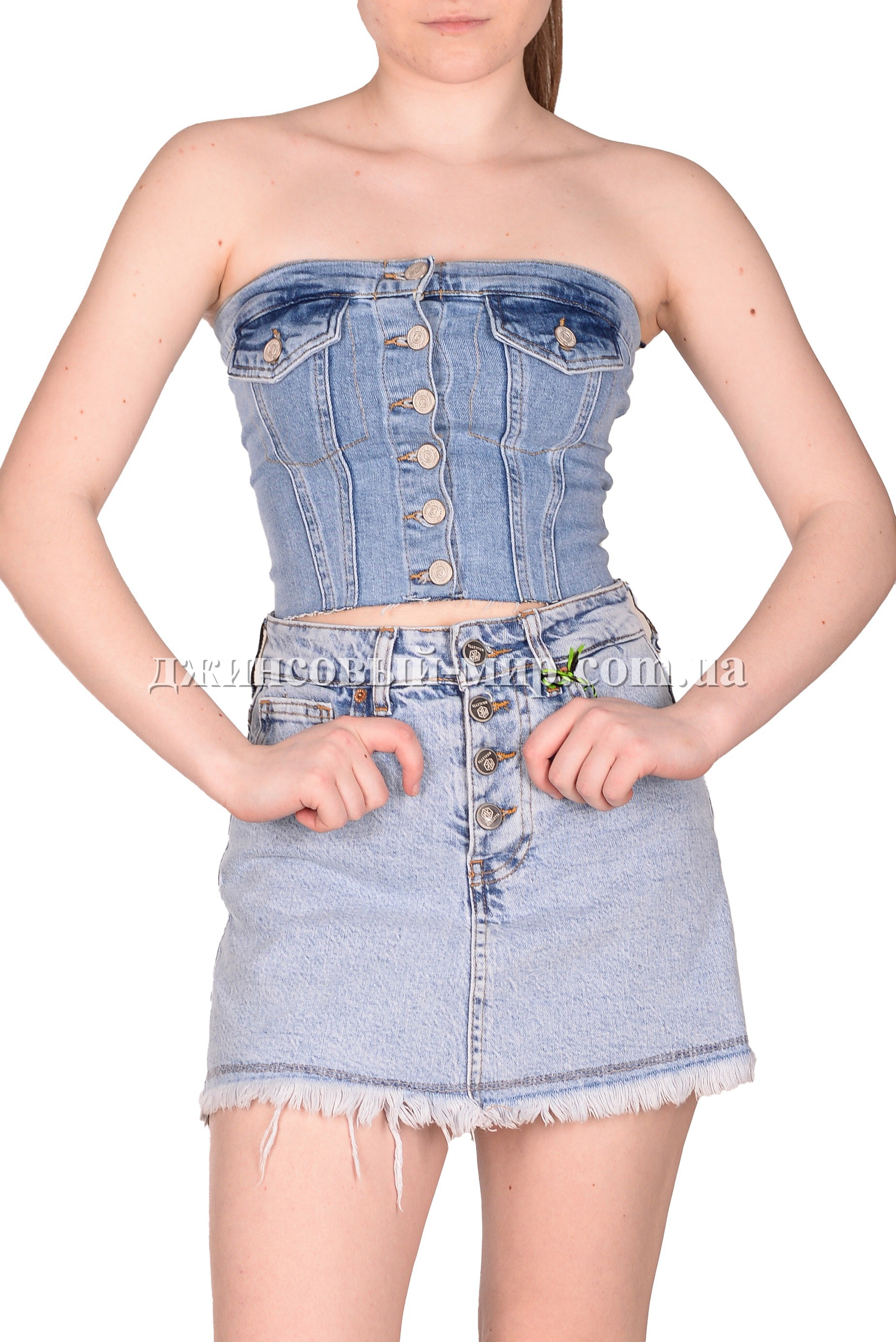 Женский Джинсовый Корсет Cracpot