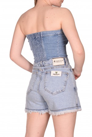 Женский Джинсовый Корсет Cracpot