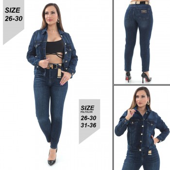 Женский Джинсовый Костюм Elisabetta Franchi