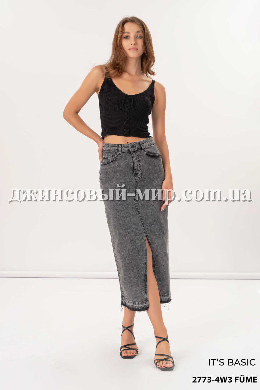 Женская Джинсовая Юбка ITS Basic (Большие размеры)