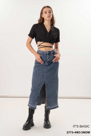 Женская Джинсовая Юбка ITS Basic (Большие размеры)