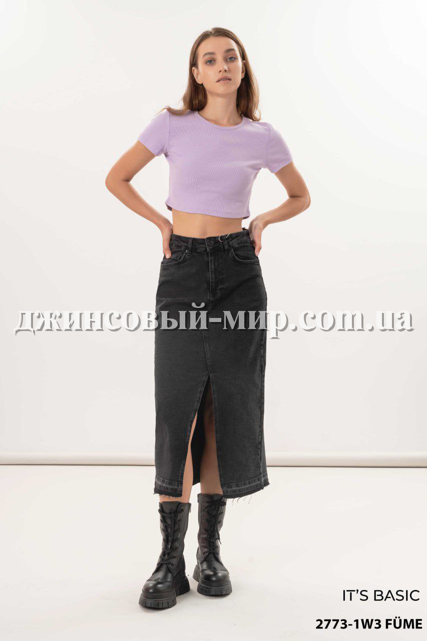 Женская Джинсовая Юбка ITS Basic (Большие размеры)