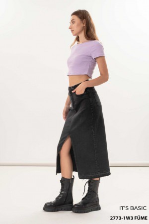 Женская Джинсовая Юбка ITS Basic (Большие размеры)