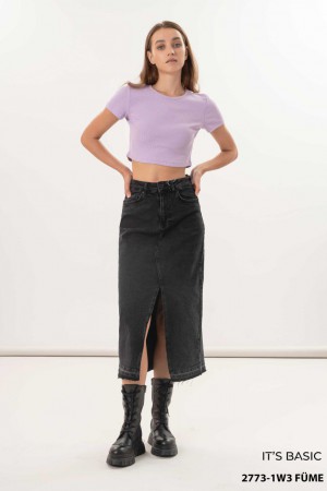 Женская Джинсовая Юбка ITS Basic (Большие размеры)
