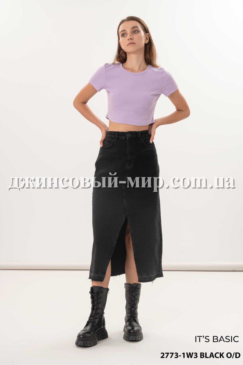 Женская Джинсовая Юбка ITS Basic (Большие размеры)