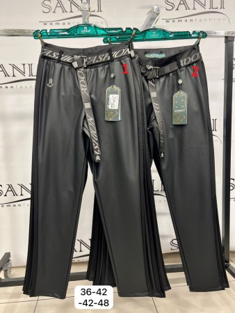 Женские Брюки Из Эко Кожи Adorati (Большие размеры)