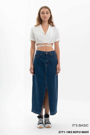 Женская Джинсовая Юбка ITS Basic (Большие размеры)