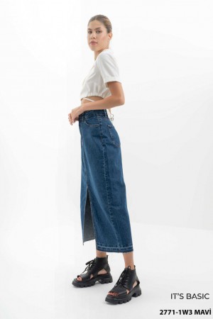 Женская Джинсовая Юбка ITS Basic (Большие размеры)