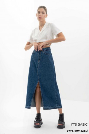 Женская Джинсовая Юбка ITS Basic (Большие размеры)