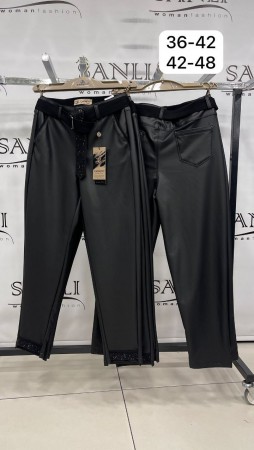 Женские Брюки Из Эко Кожи Carmito