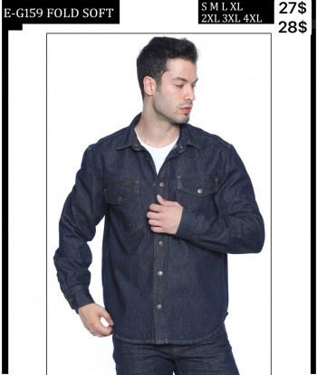 Мужская Джинсовая Рубашка Whitney (Большие размеры)