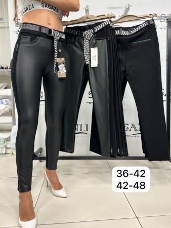Женские Брюки Из Эко Кожи Carmito (Большие размеры)