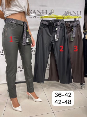 Женские Брюки Из Эко Кожи Mosento (Большие размеры)