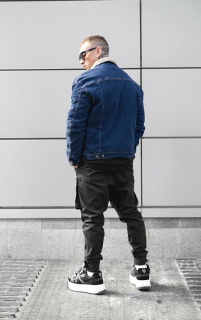 Мужская Джинсовая Куртка Black Island