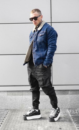 Мужская Джинсовая Куртка Black Island