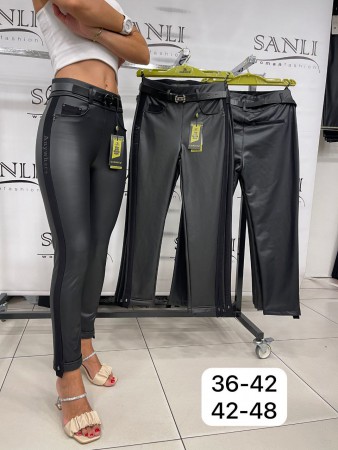 Женские Брюки Из Эко Кожи Carmito