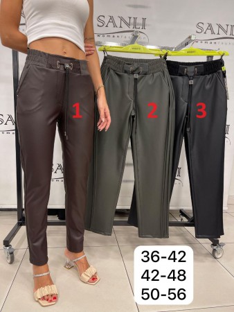 Женские Брюки Из Эко Кожи Mosento (Большие размеры)
