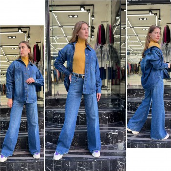 Женский Джинсовый Пиджак Euro Fashion